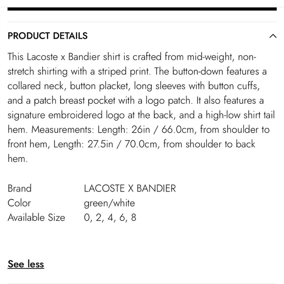 Lacoste Button Down - Picture 4 of 8